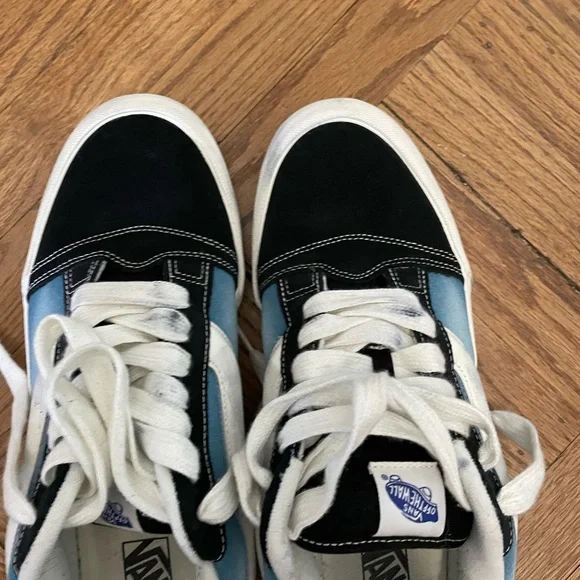 Vans Black and Blue Skate Sneakers with Suede Accents - Picture 8 of 8